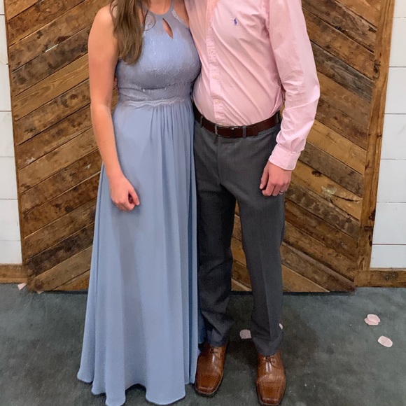 Azazie Dresses & Skirts - Azazie bridesmaid dress dusty blue